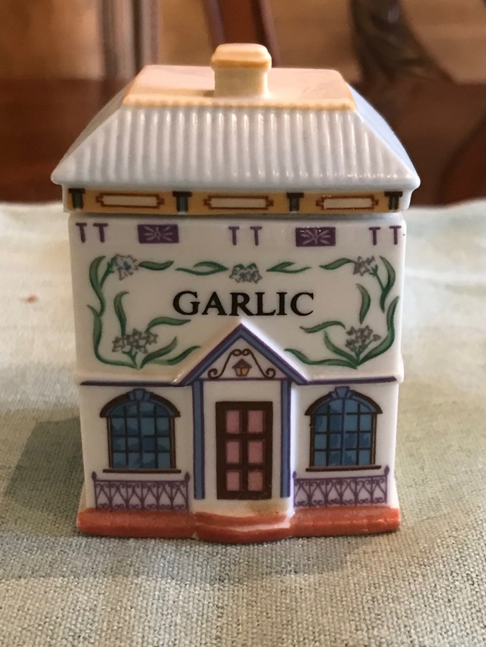 Lenox Village Spice Jar Garlic 1989
